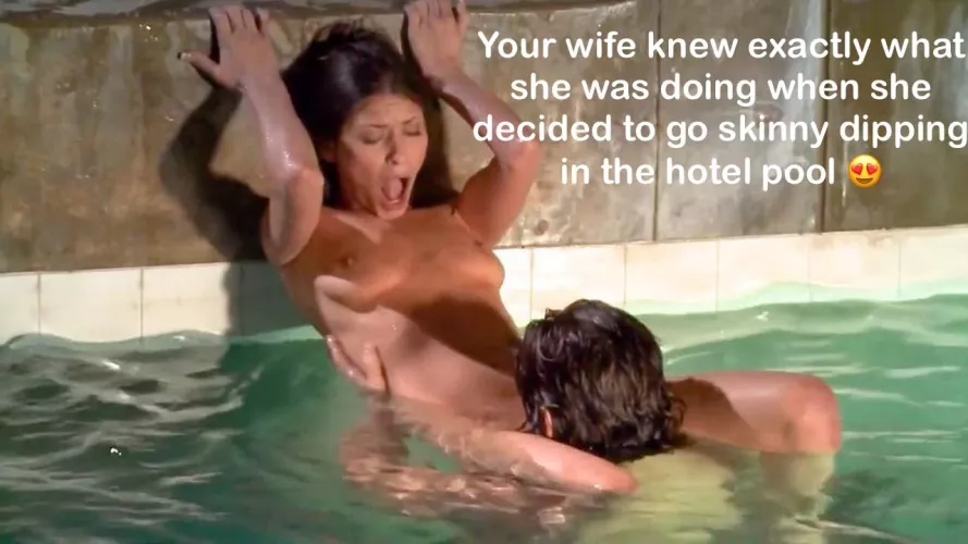 You love that look when she gets oral from a stranger 🥰