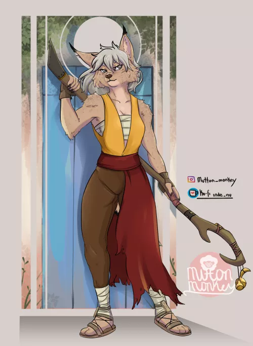 100 furry challenge #15: anotherwilddog (art by me)