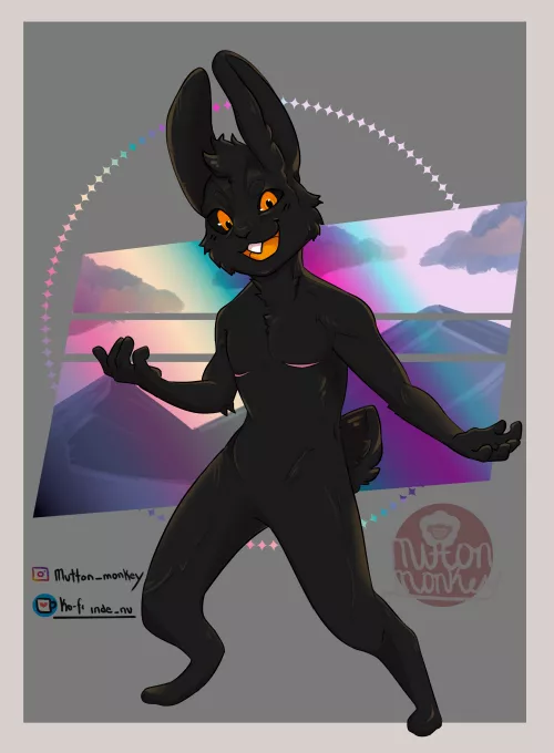 100 furry challenge #16: u/Hoptions (art by me)