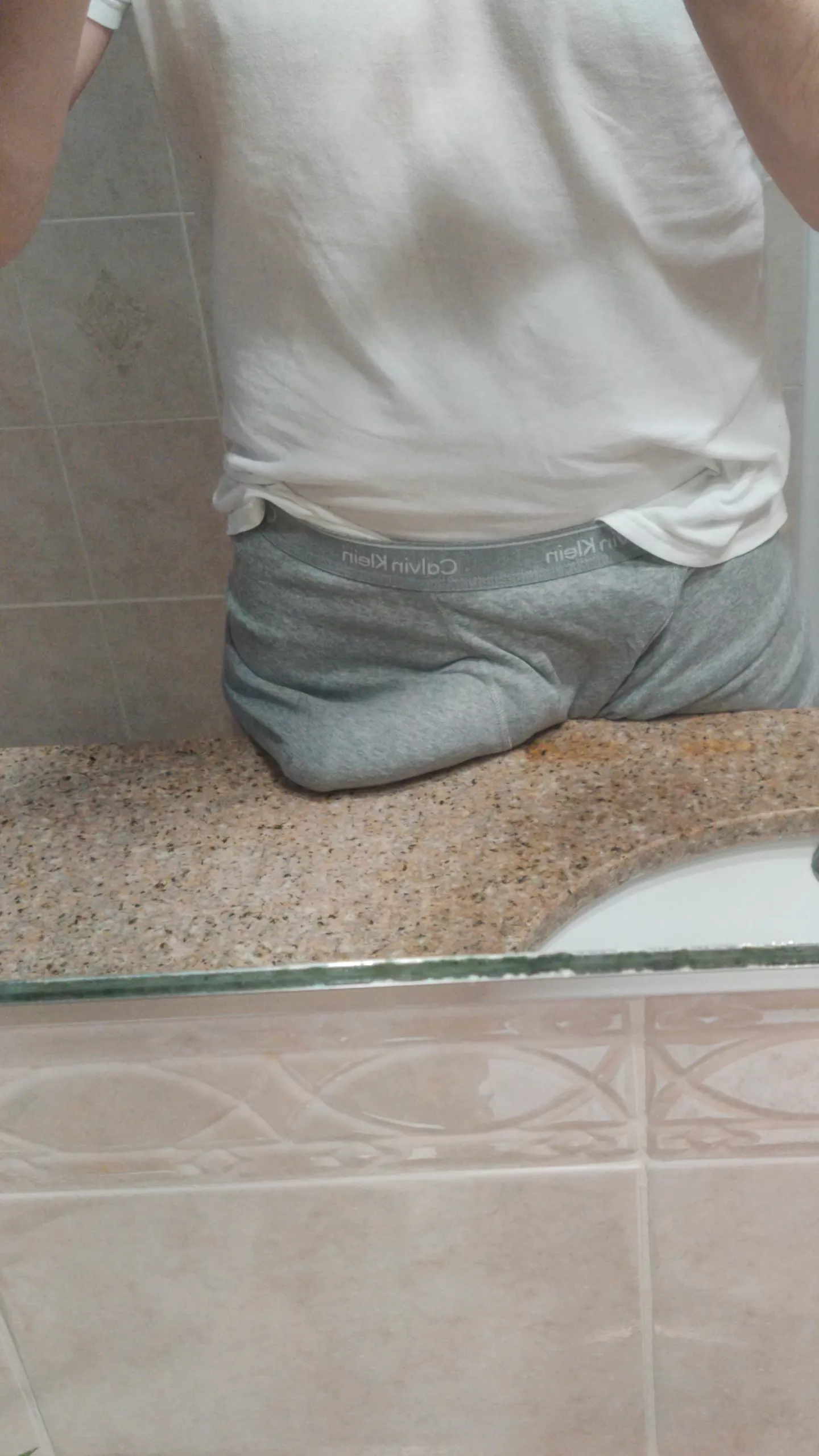 (27 Straight) Resting on the counter