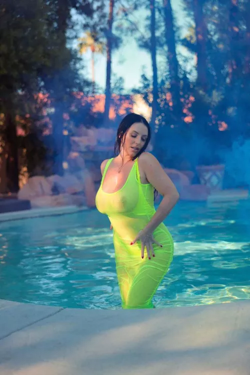 A goddess rising up from the water