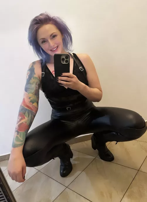 A little bit of sweetness and a lot of leather pants.