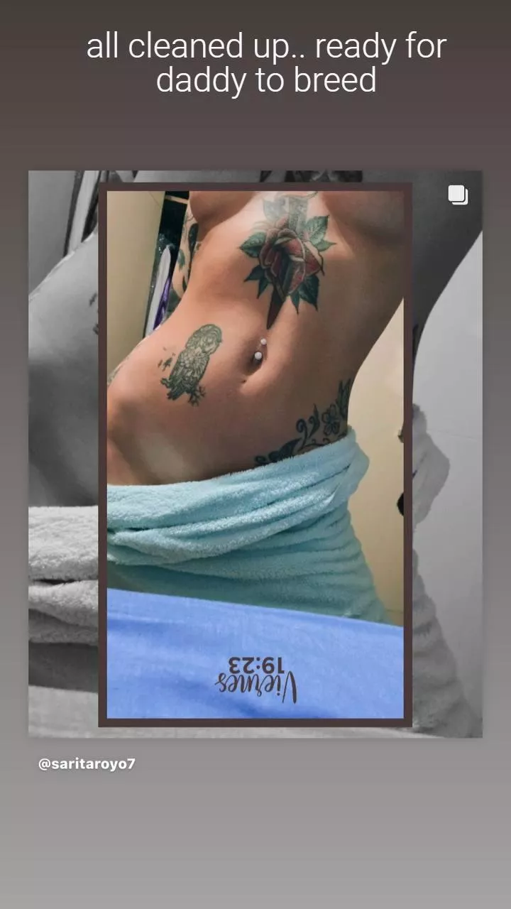 all cleaned up.. ready for daddy to breed