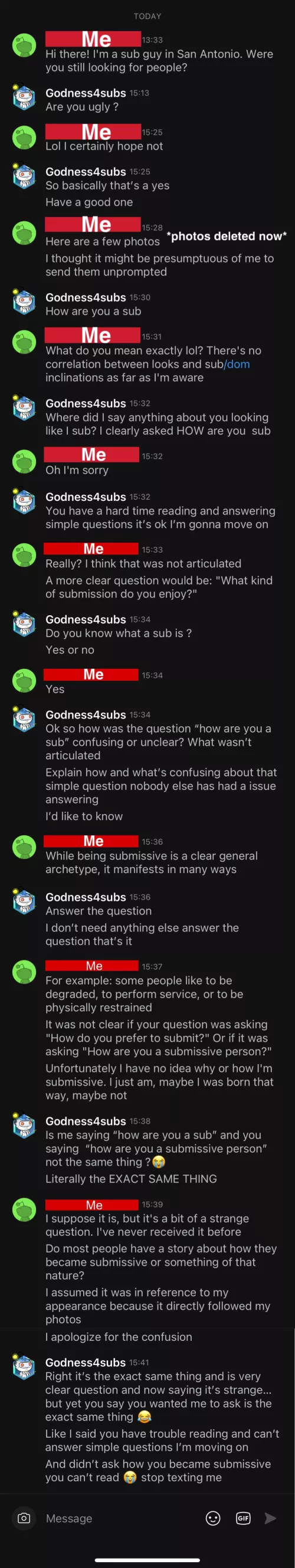 Am I insane? Or is this how we speak to each other now?