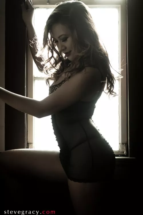 Angela by the window