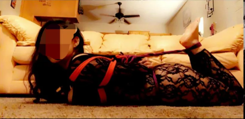 Another shot from when our roomie had her first ever experience with rope.