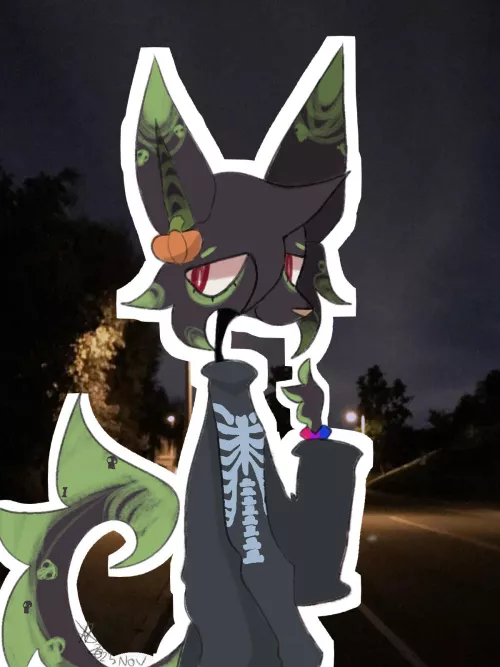 aough,,my first post on reddit. my boy milo. (art by me)👍👍