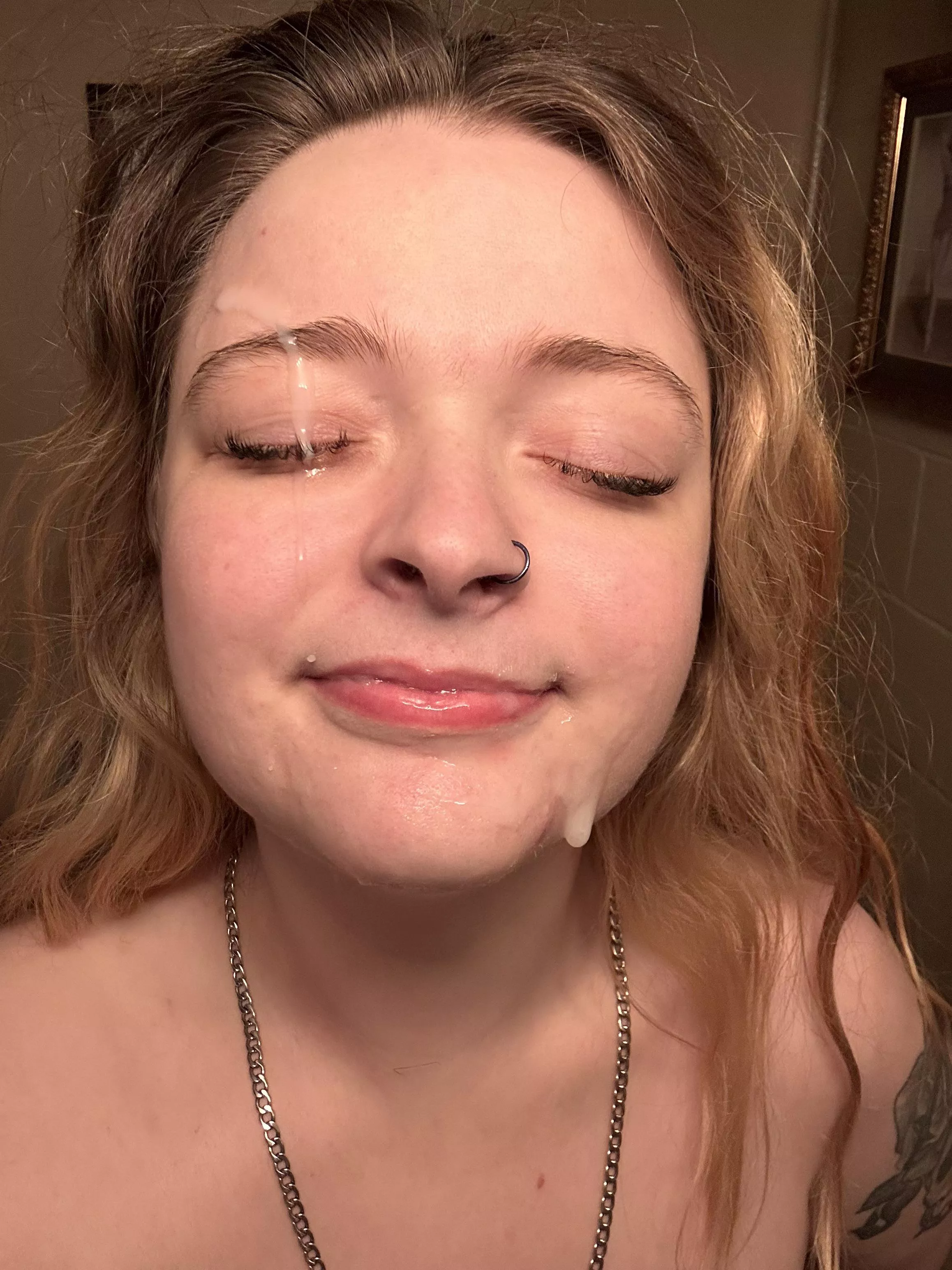 Awe he missed my mouth and got me in my eye 😭😈