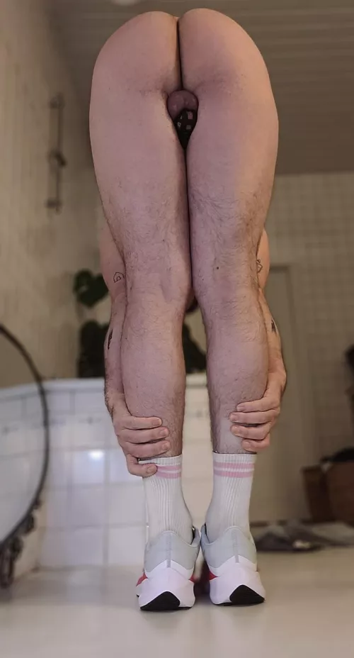 Bending over for daddy!