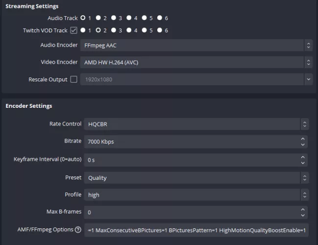 Blurry 1080p60fps stream even at high bitrate, any idea why?