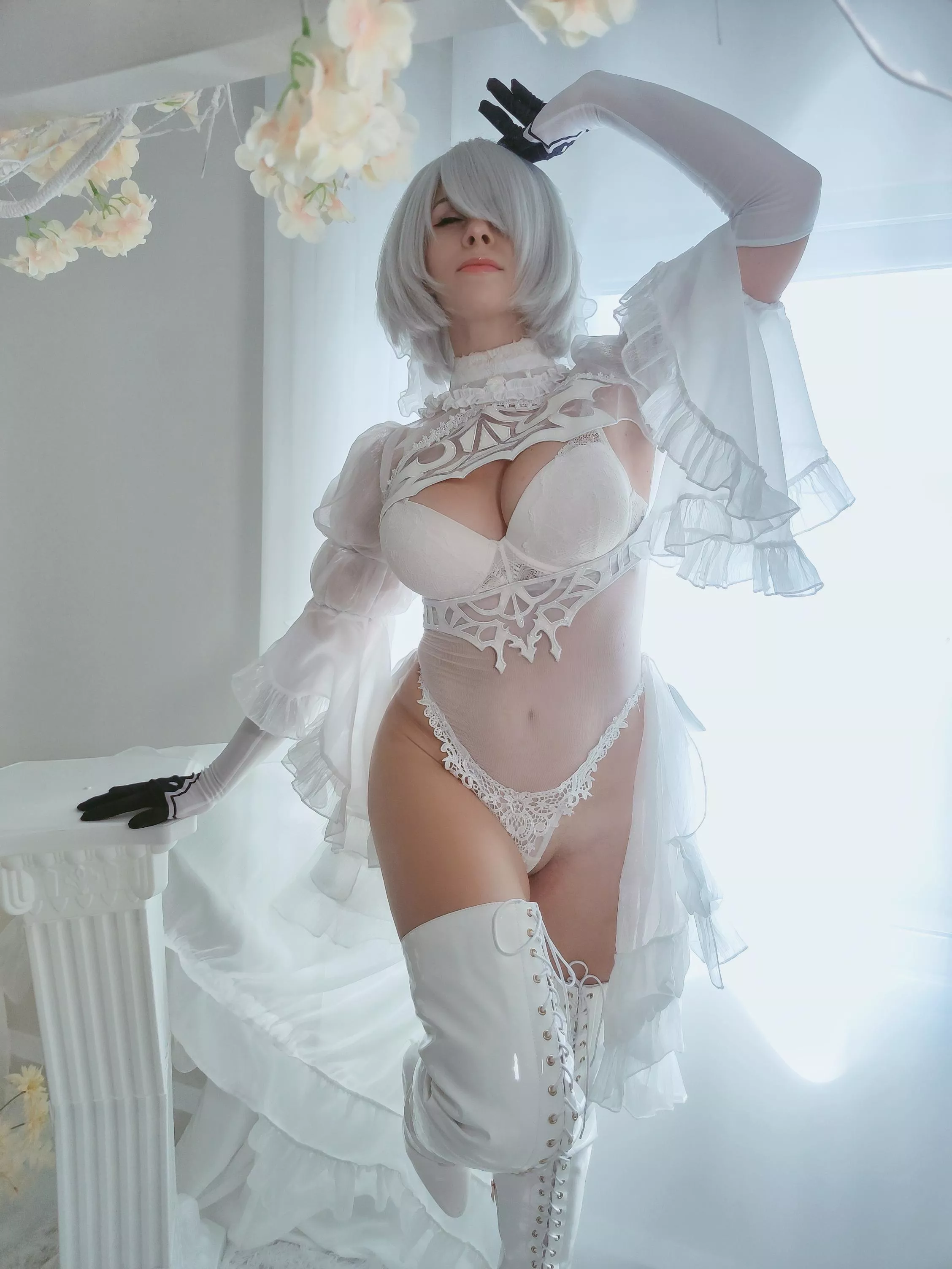 Bride 2B cosplay by Yuna Kairi