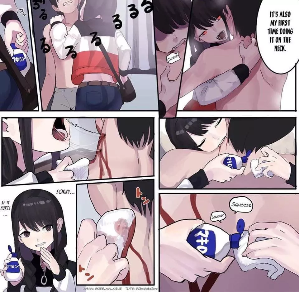 Caring vampire girlfriend~