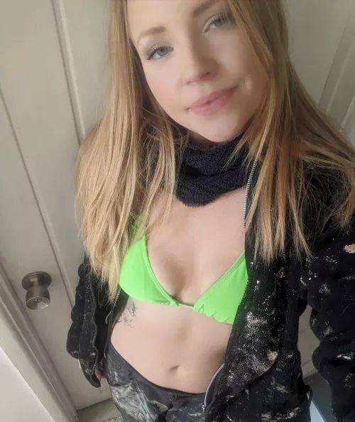 Cheeky peek under my work clothes