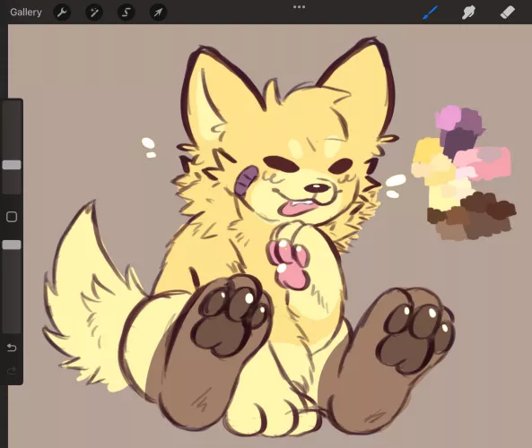 Doodle scoping my twt timeline and doodled goob dude from @Whiskey_Dingo’s acc i believe (art is mine: @TIMIDBVNNY)