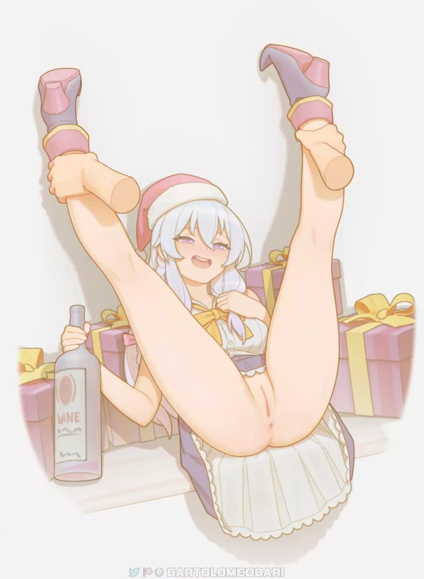 Drunk With Her Legs Up