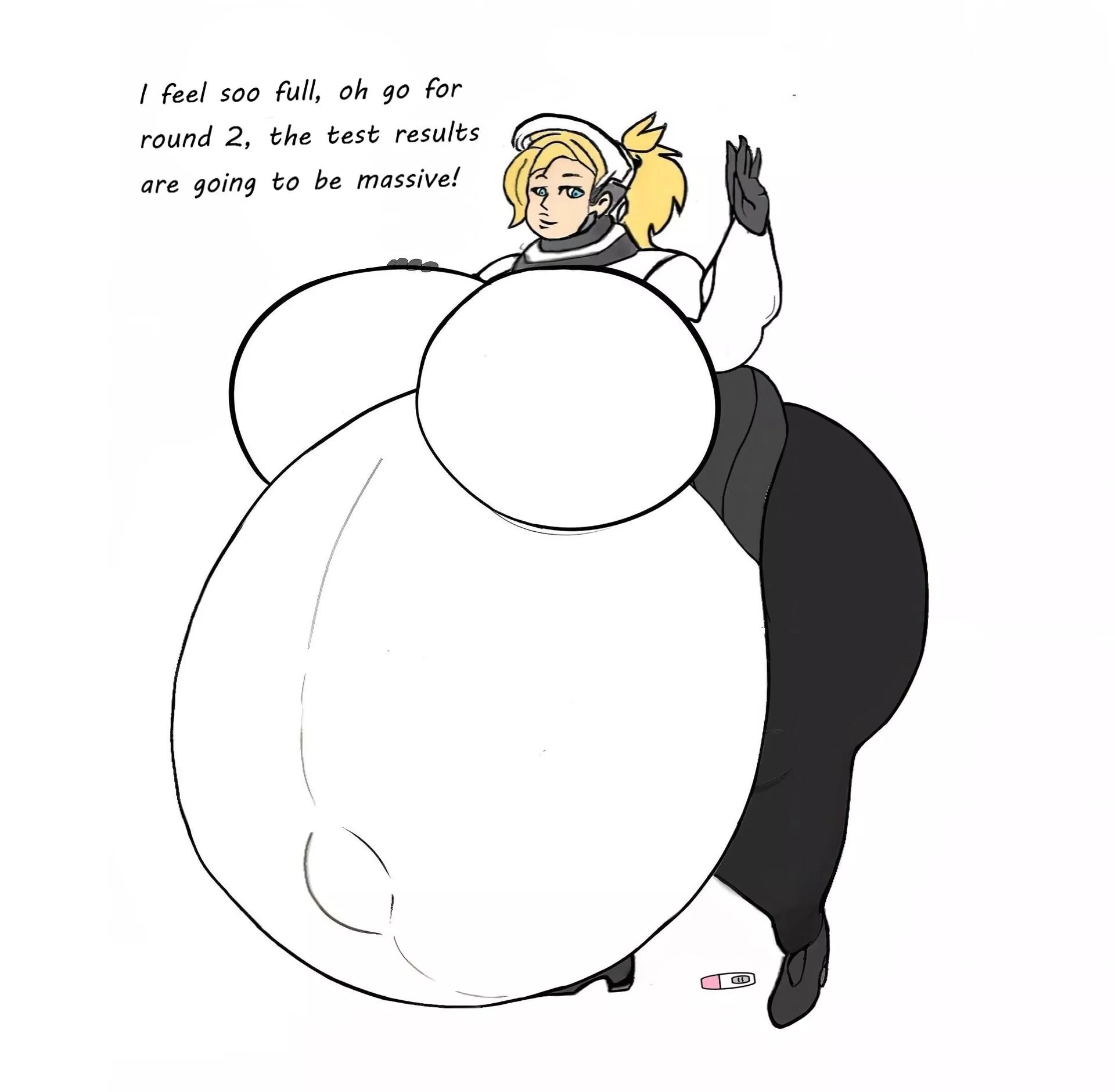 [f] very tall and hefty mercy wants to go even bigger by yatynat and @zeruxu