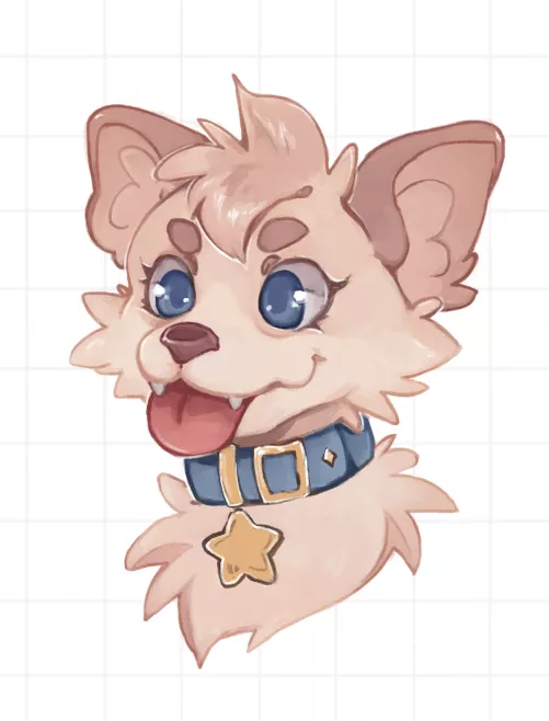 fluffy boi (art by me)