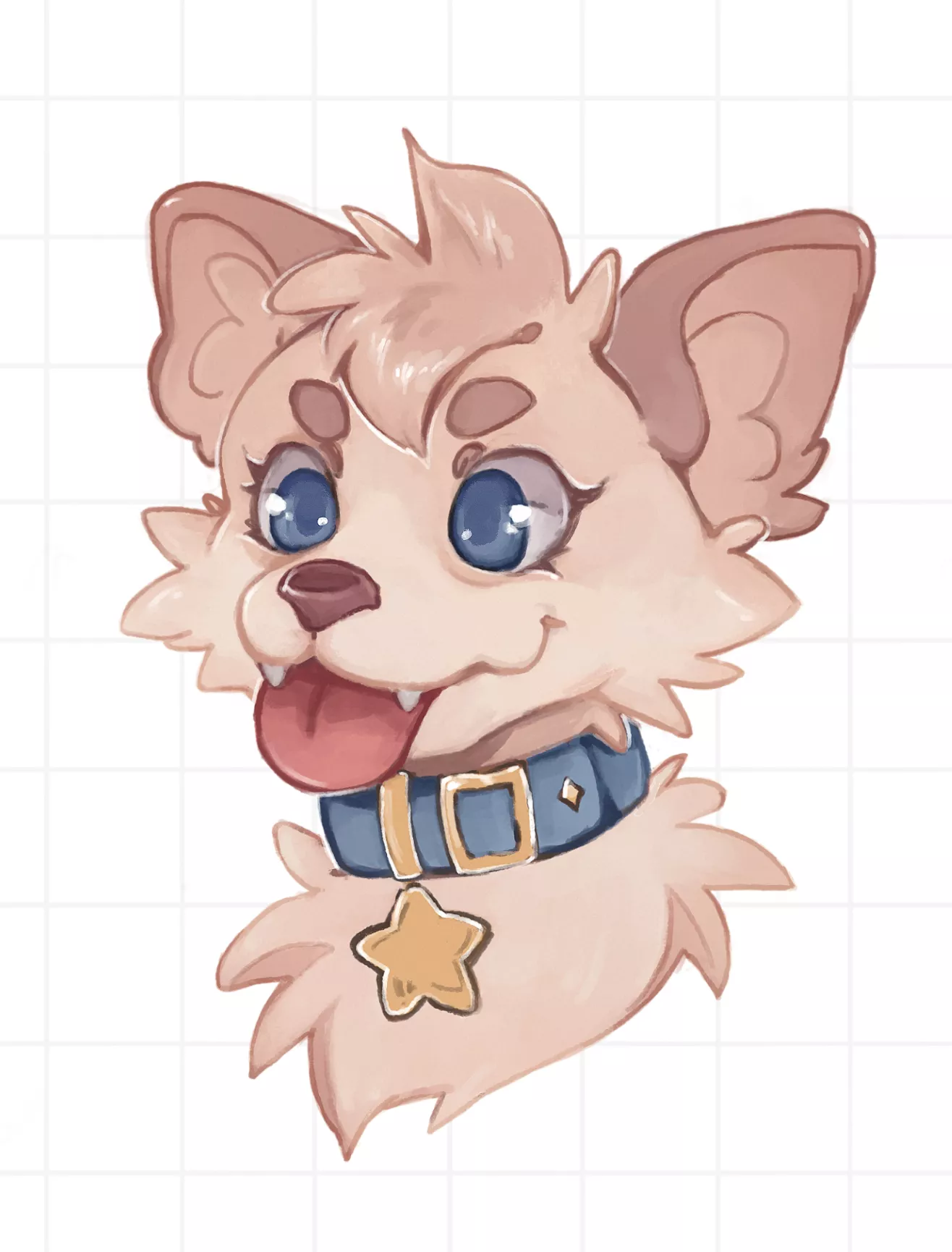 fluffy boi (art by me)