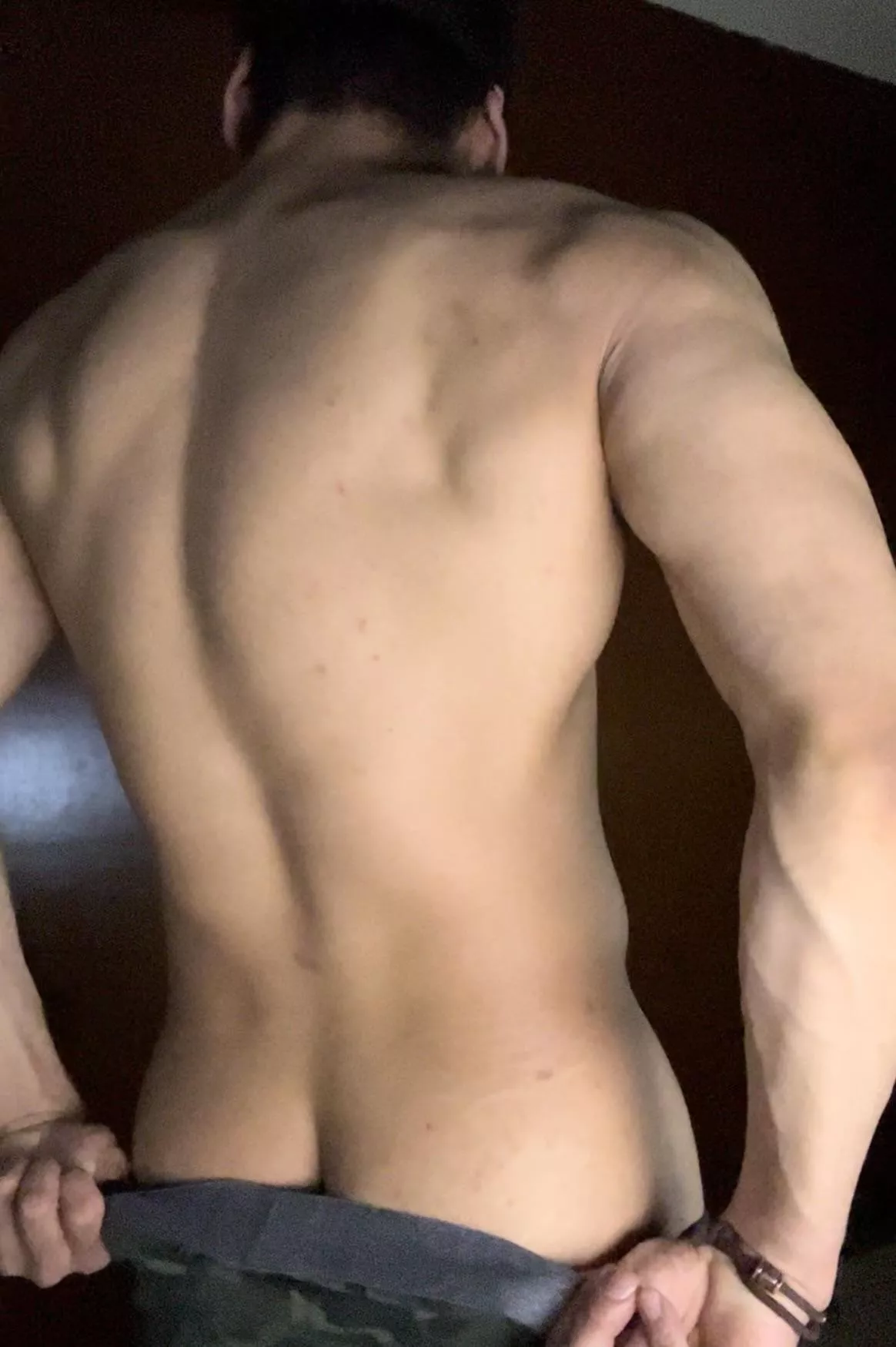 Getting ready for bed.