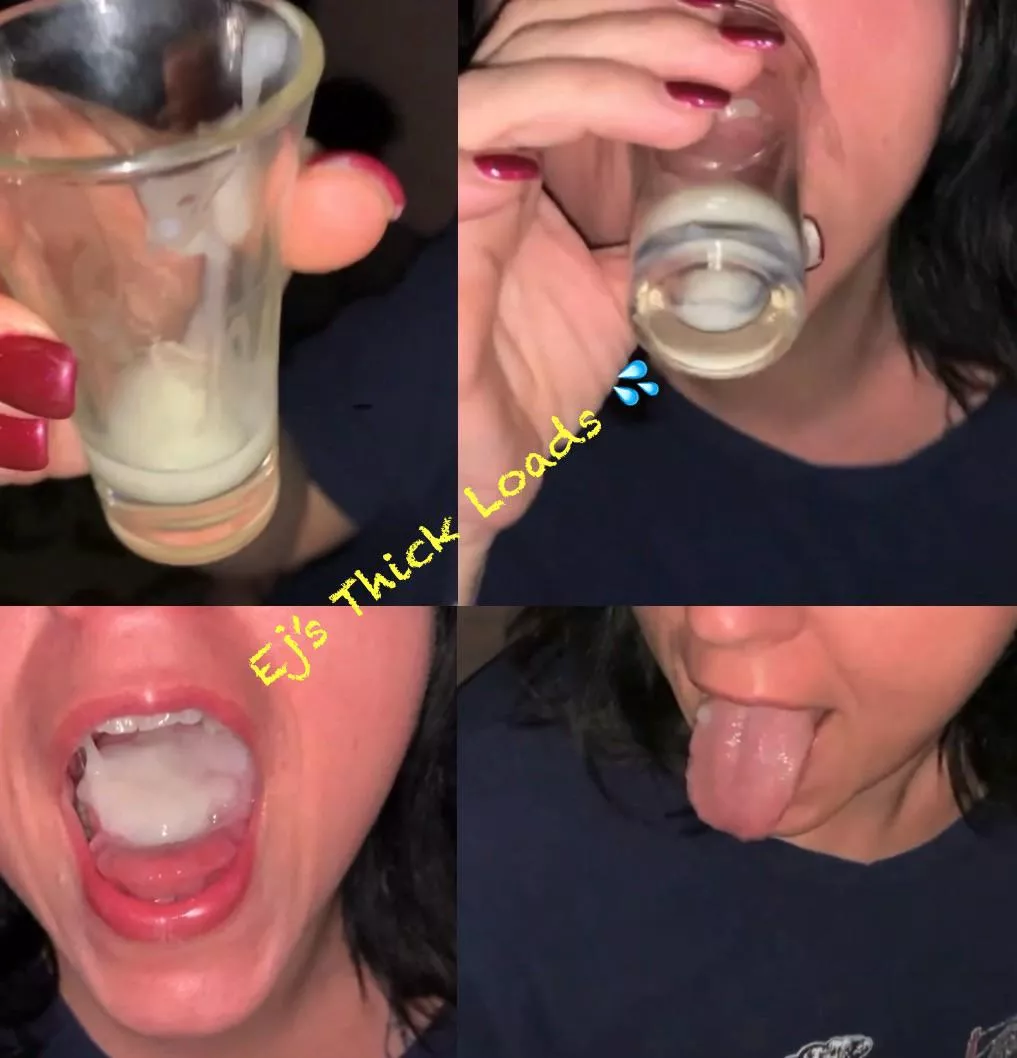 Husband brought a guy from the bar home last night. The guy wanted me to drink his cum from a shot glass. It wasn’t a lot but it tasted good 🤪💦