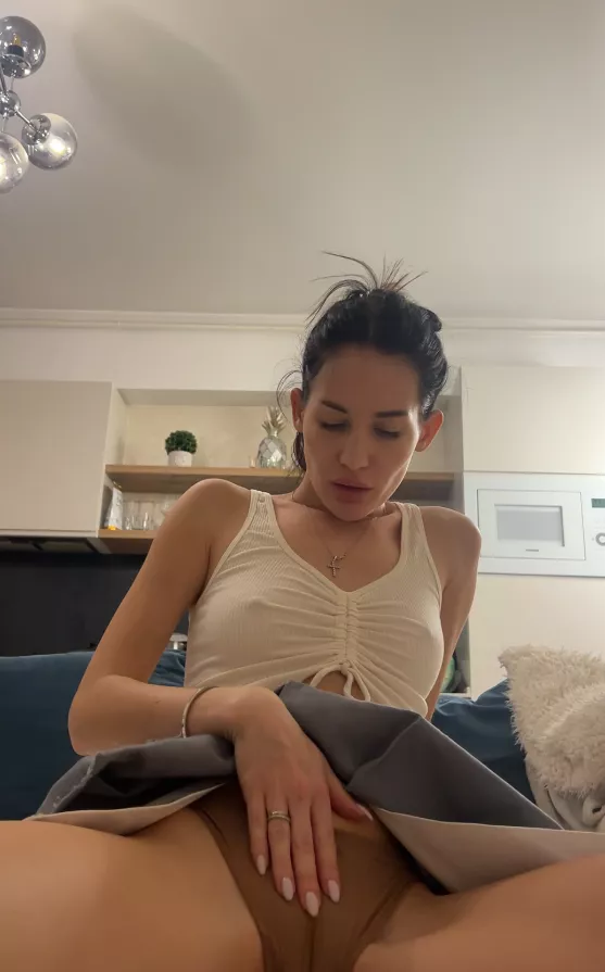 I hope your tongue has already missed the view upskirt