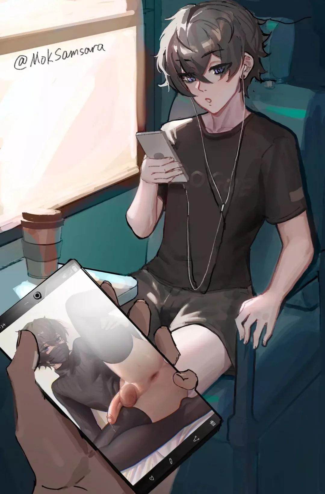 I knew I'd seen you somewhere. Shall I expose you or are you going give yourself to me?