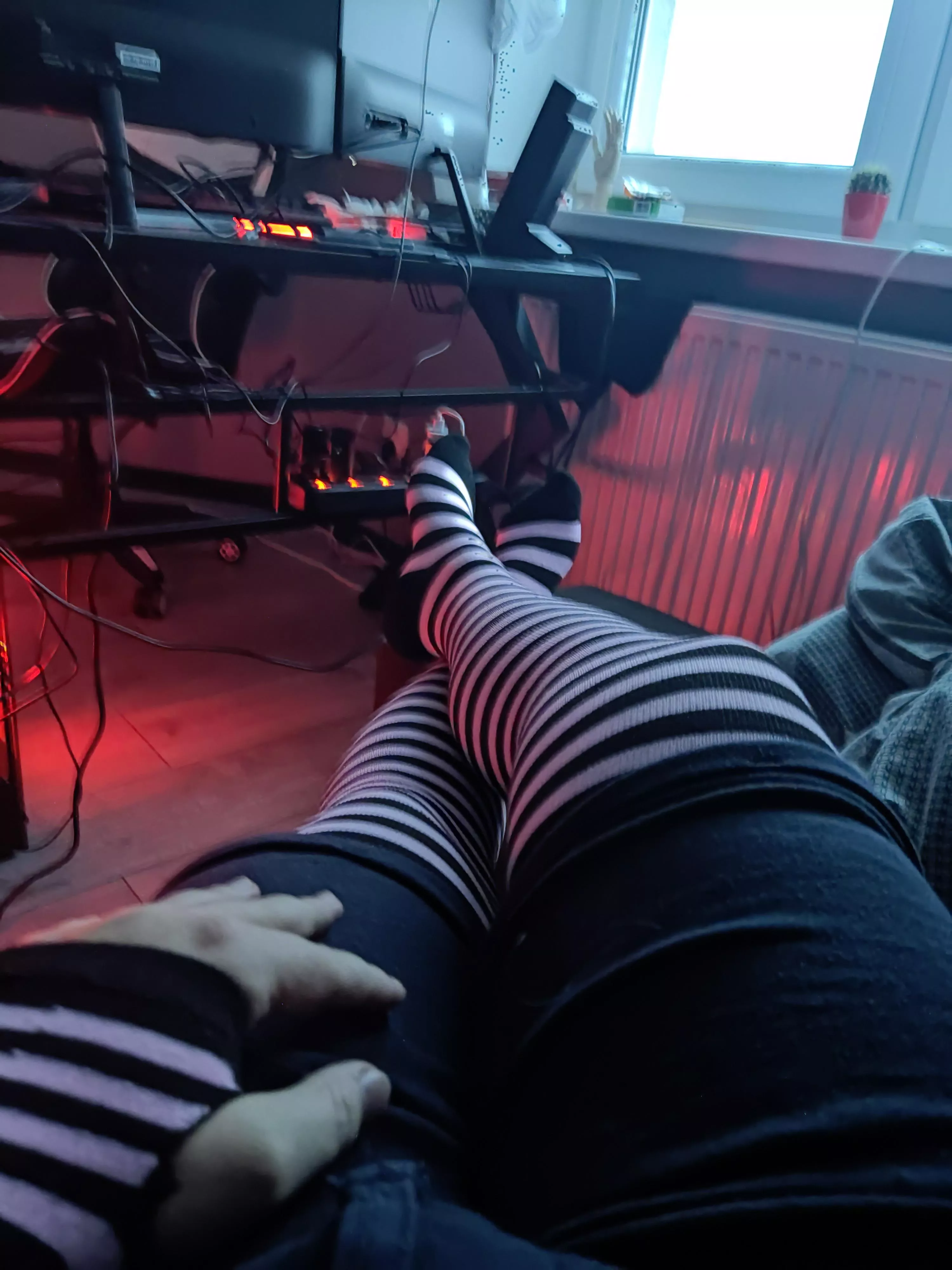 I love hopping into those after coming home :333