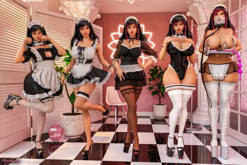I started my employment as a cute french maid, but master thought I could make some changes. He was paying for it all, so I took advantage, now look at me!! Im so sexy, master loves it!! Hehehe, I wonder what he'll change next? (Hoebo24)