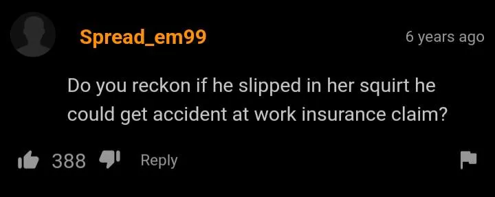 I wonder what he'll say to the insurance firm..