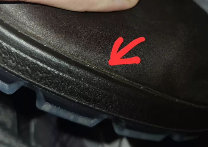 Is this small cut on the leather near the sole normal? These are new boots