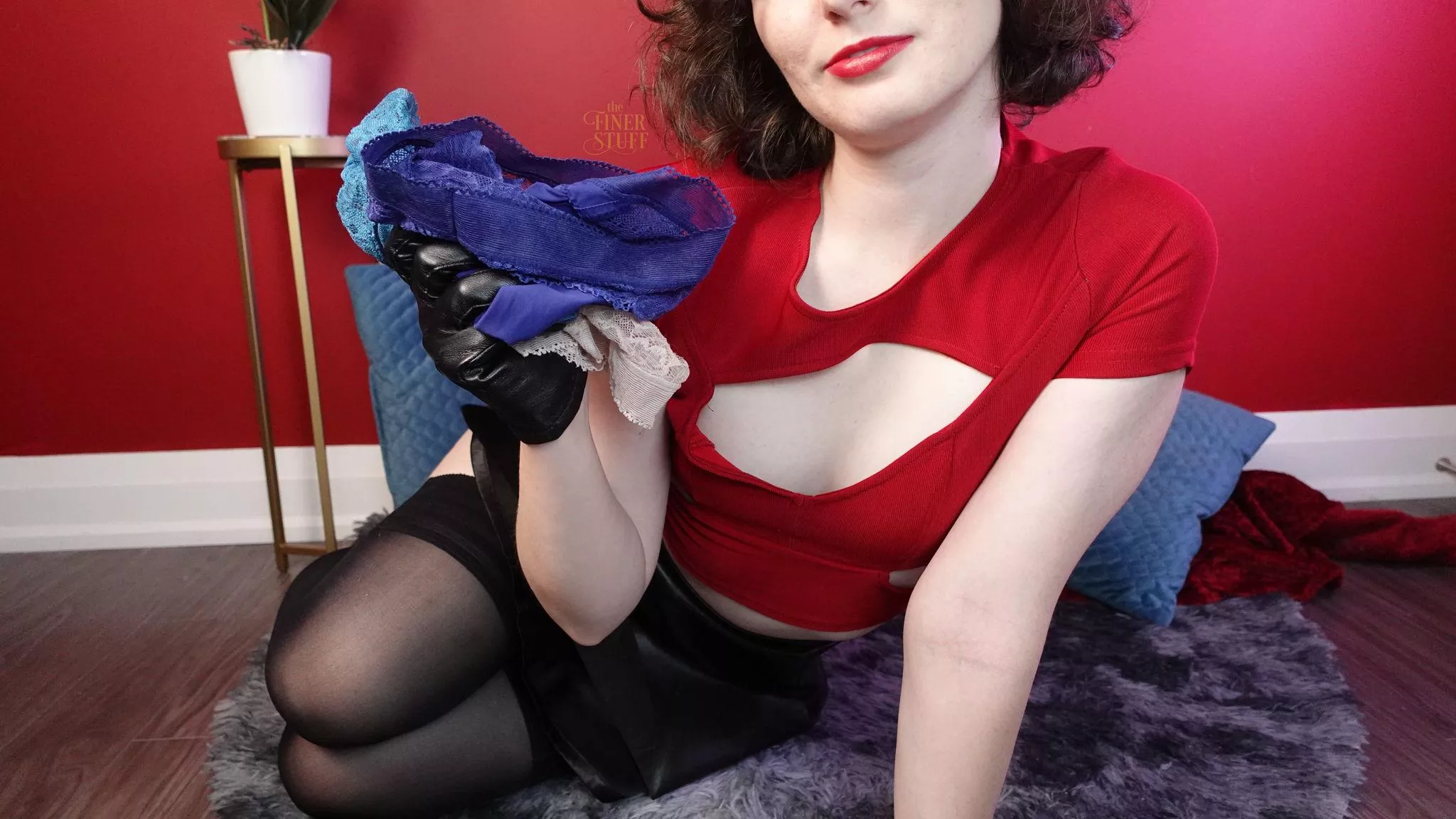 I've got a couple of panties picked out for you to try on. You're going to do a little fashion show for me.