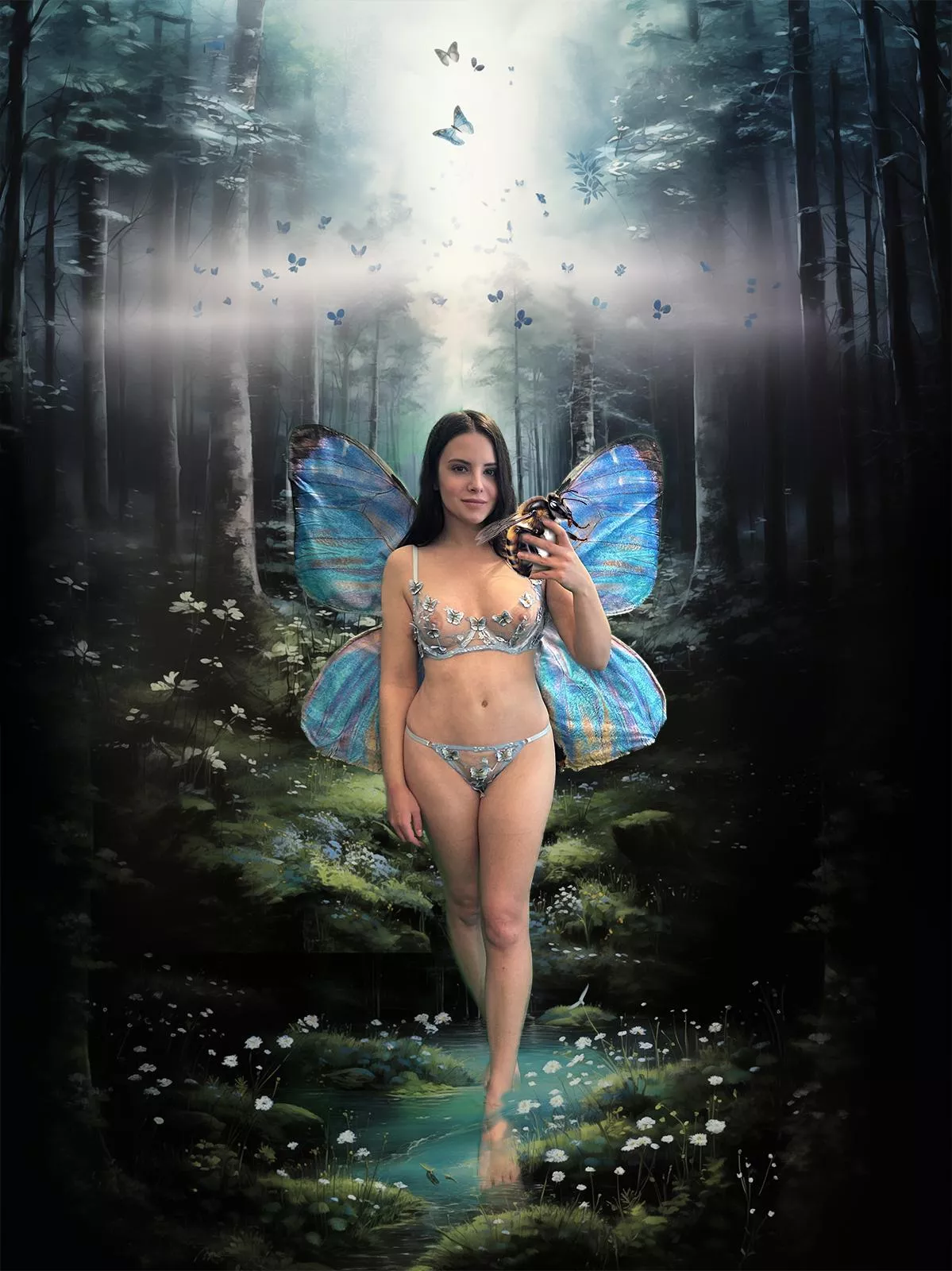 Just a little fairy and her pet bee