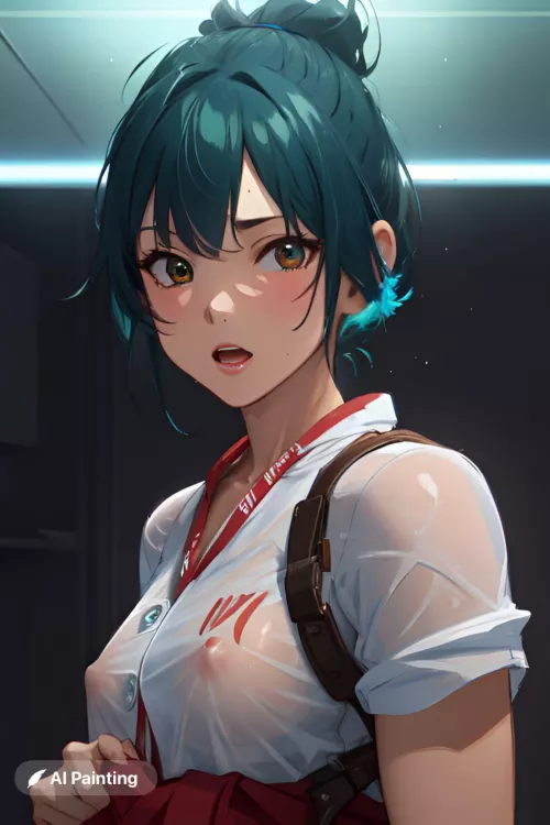 Kiriko’s top soaked (AI)