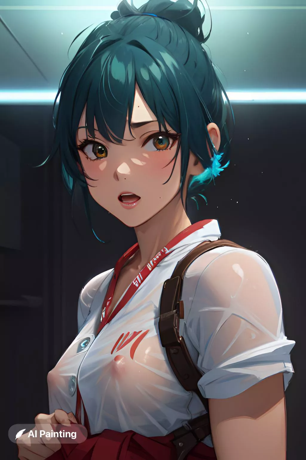 Kiriko’s top soaked (AI)