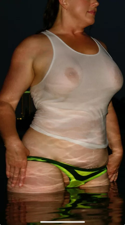 Me, during warmer days at the river! (56F)