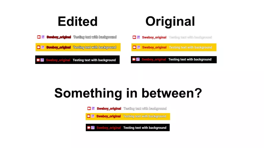 Messed with CSS to my own chat-text. Which do you think is more readable?