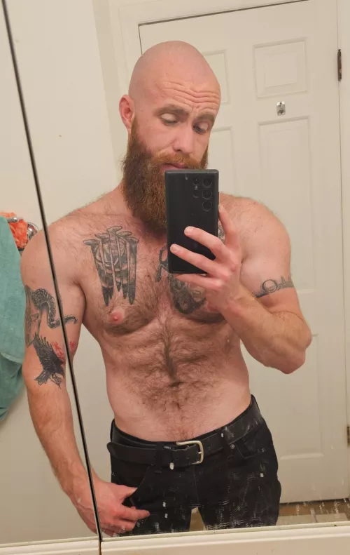 Mirror is dirty. Hopefully you are too.