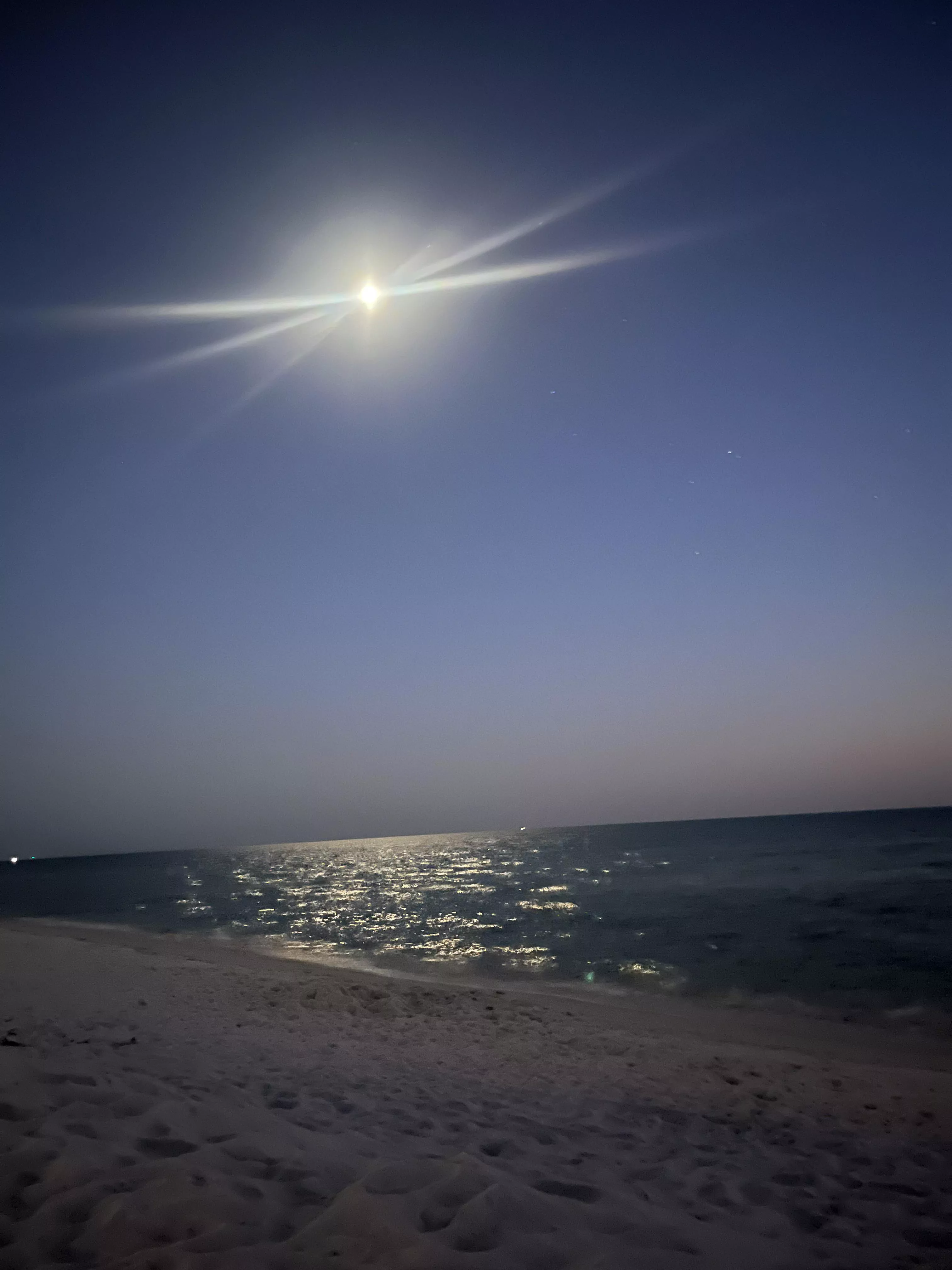 Moonlight glow on the beach OC