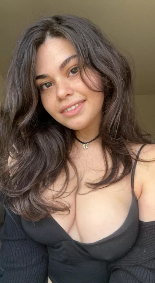 My cleavage or my freckles or maybe you like both