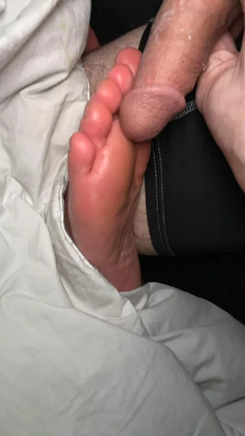My man loves my little sleepy toes