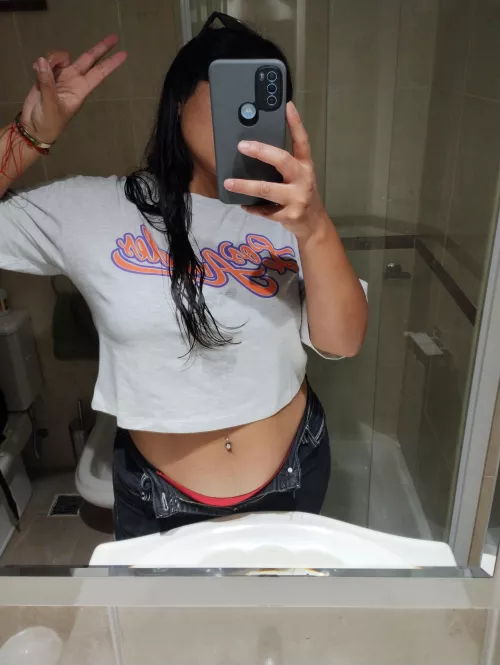 My new crop top was a birthday present.