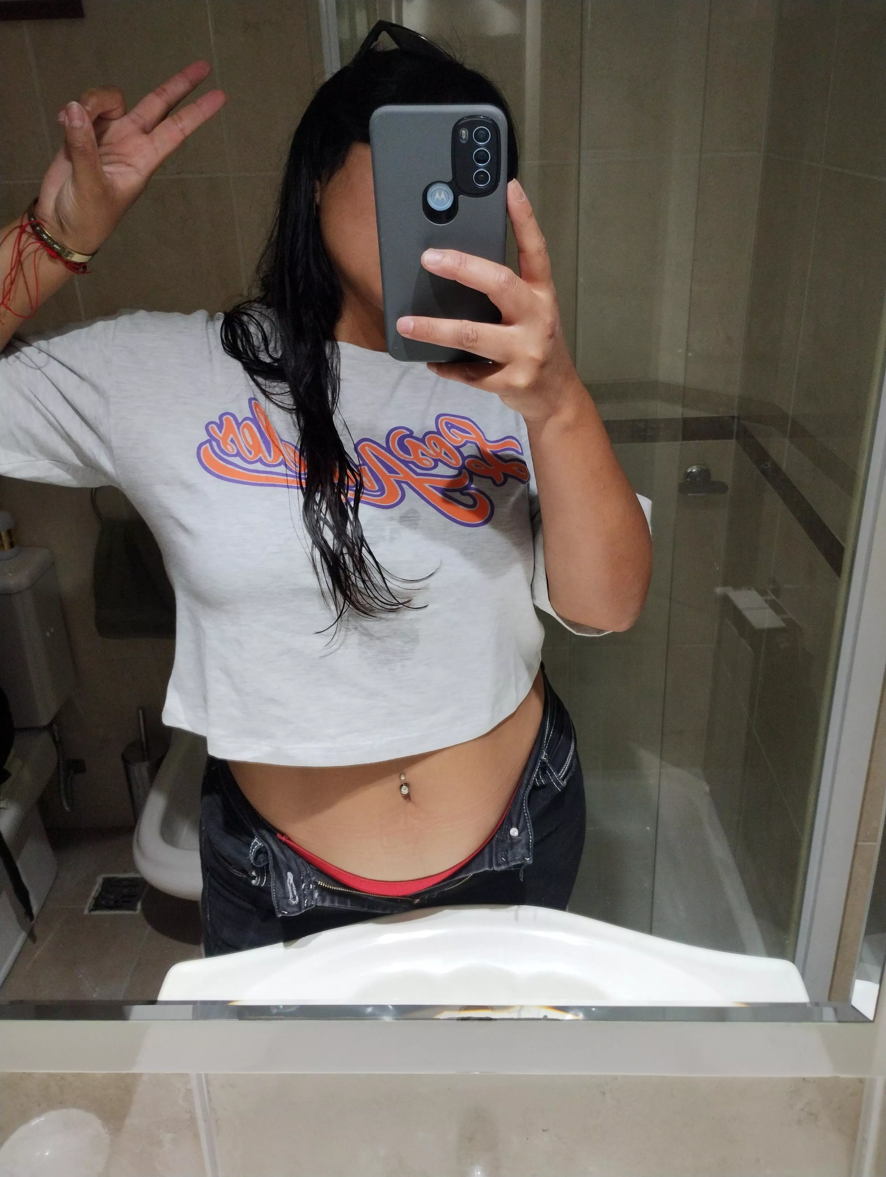 My new crop top was a birthday present.