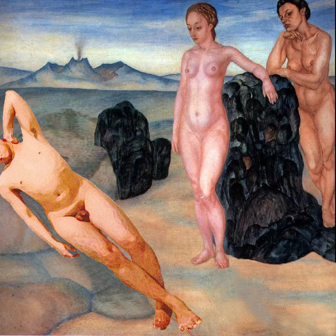 Naked Sleep (Based on Sleep by Kuzma Petrov-Vodkin from 1910)