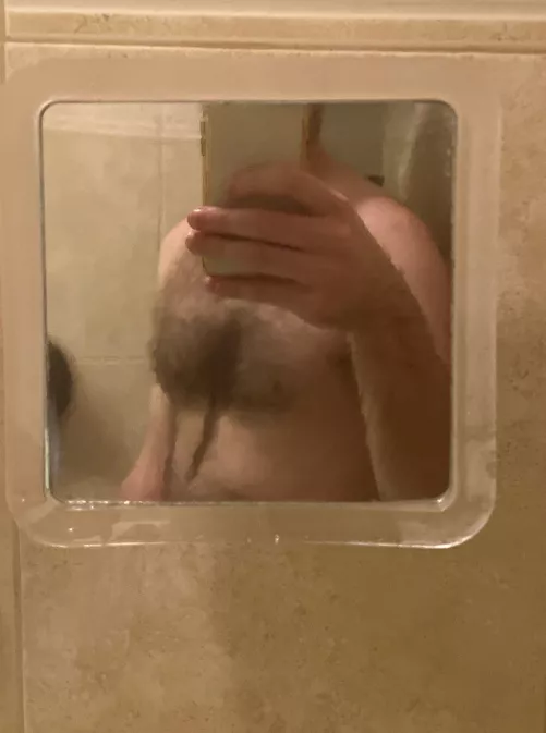 New shower mirror
