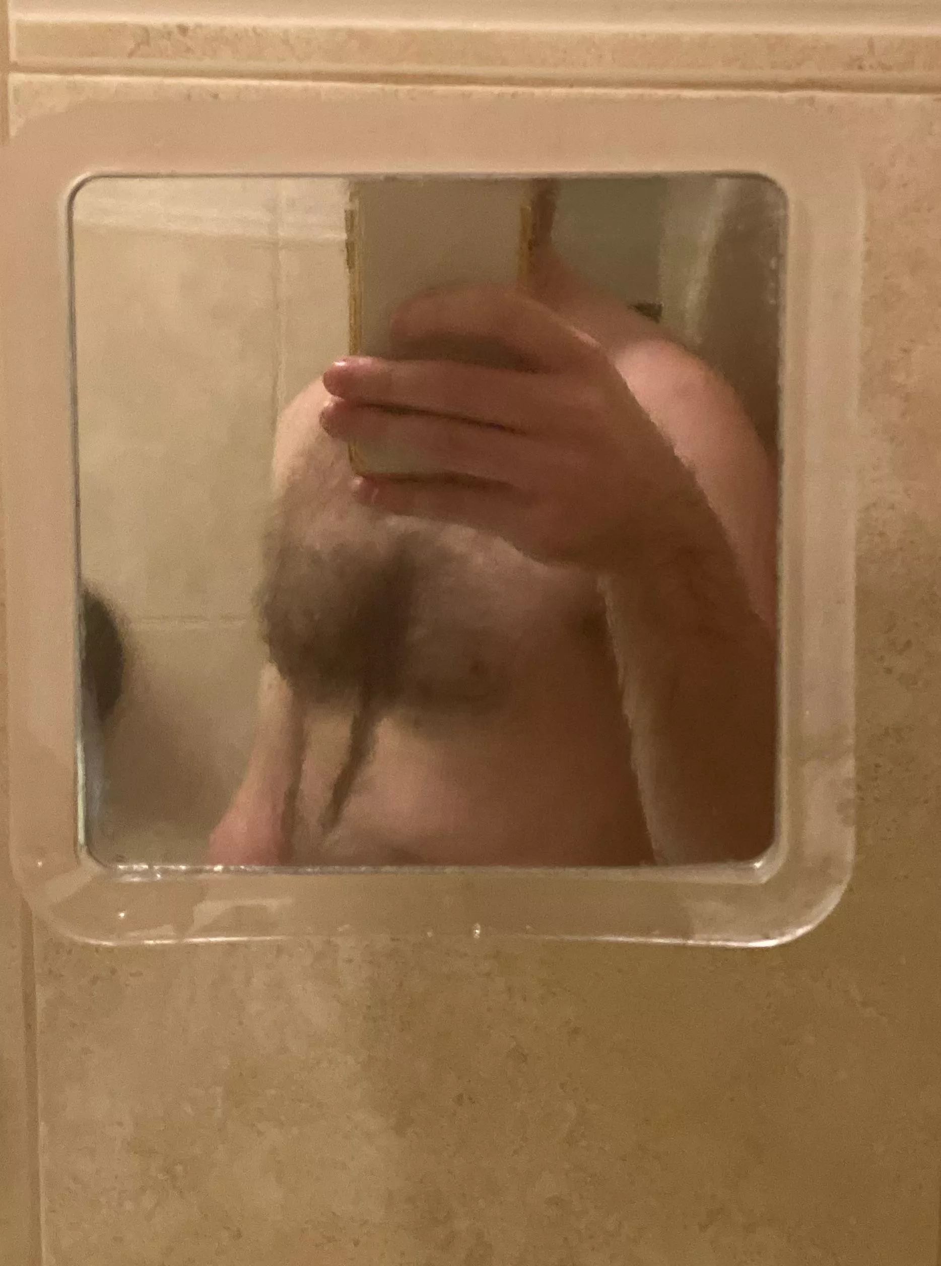 New shower mirror