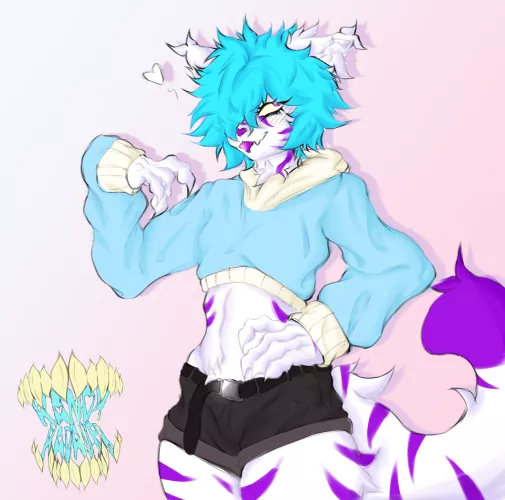 purple cat (by @kandy_kadaver on twitter)