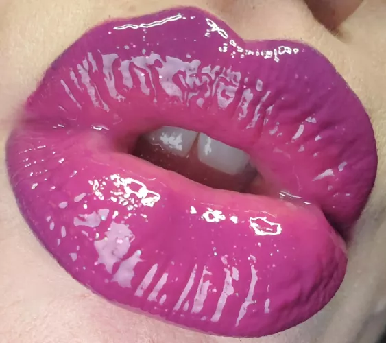 Purple, plump and pouty