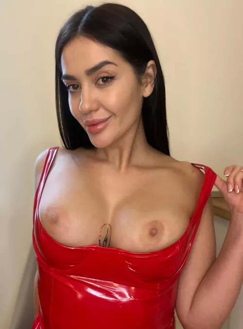Red dress best bra for boobs