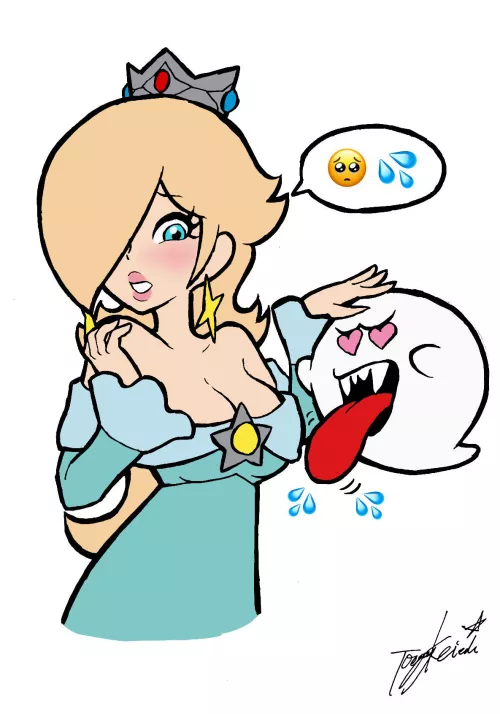 Rosalina gets harassed by a Boo (Toggy Keiichi)