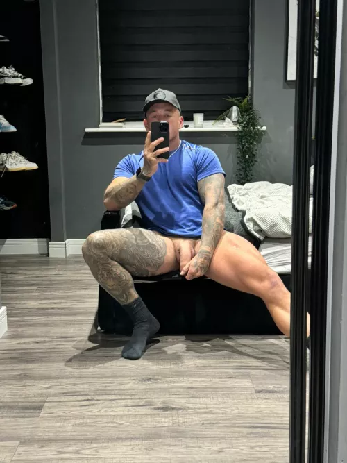 Sit on my lap or dick?